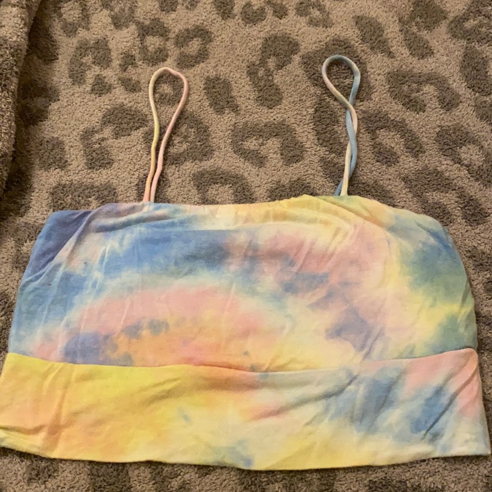 American Threads Sunshine Tie Dye Crop Top